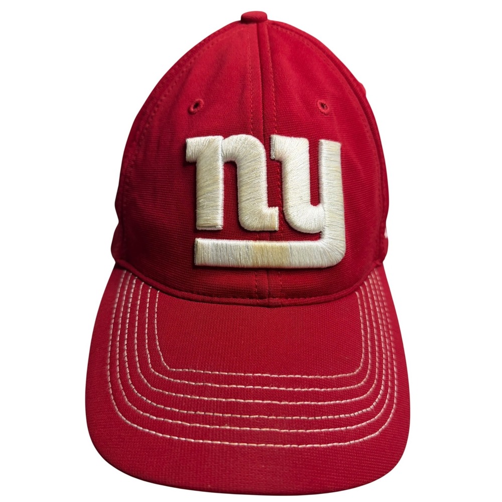 New York Giants 47 Brand Hat Red NFL Stretch Fit Cap One Size ny Logo